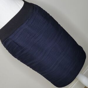 Alfani petite sz 4P navy zippered skirt
